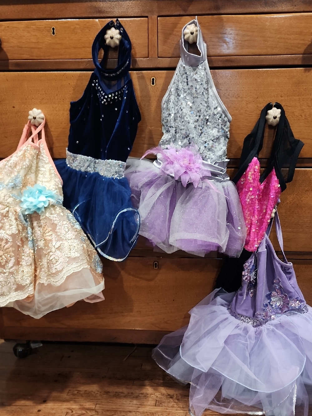 Girls' Sparkle Tulle Dance Costume Dresses